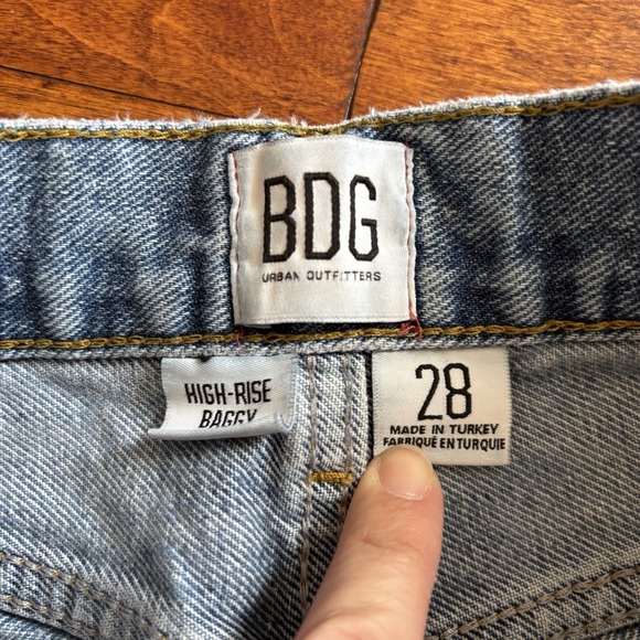 BDG Urban Outfitters Women's Jeans High Rise Baggy Blue Size-28 - Picture 5 of 15